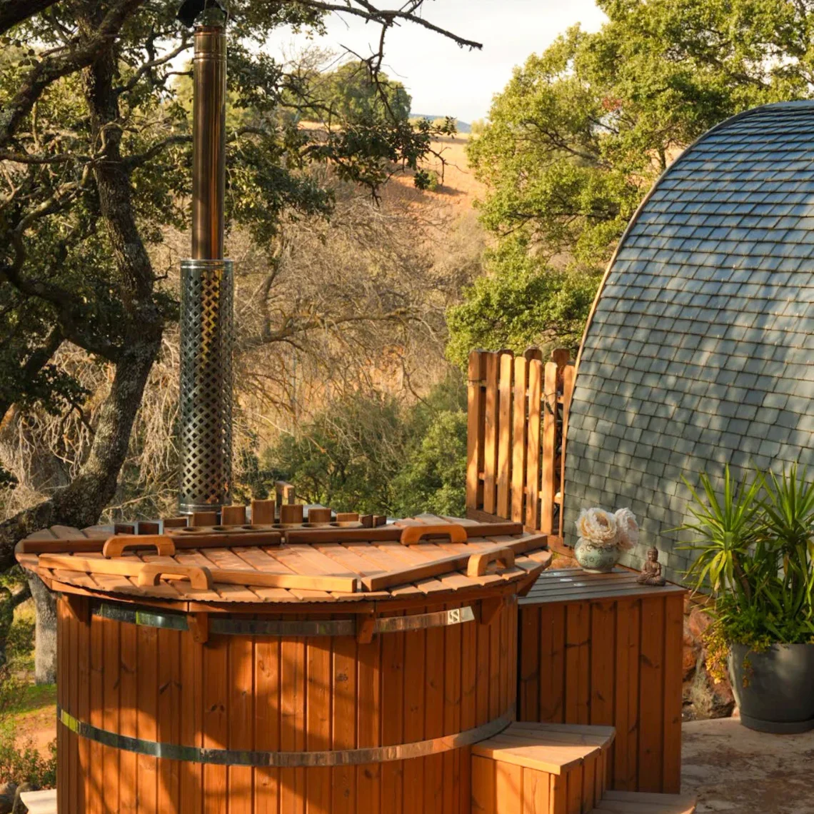 Cork Valley — cabaña de madera con jacuzzi de la cabaña, en Hontanar, Toledo (imagen 51)