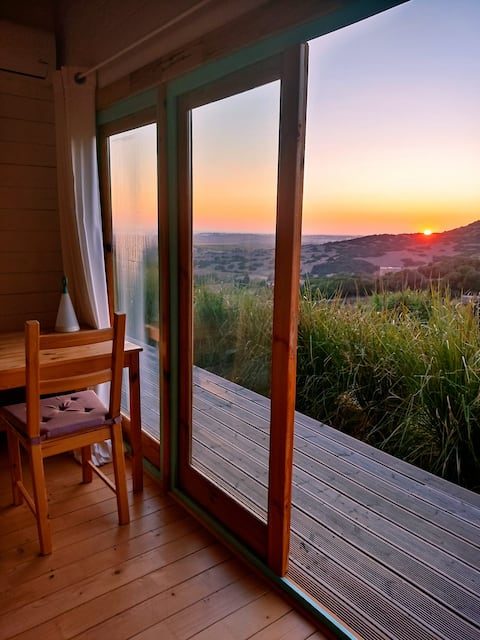 Petirrojo Eco-lodge — casitas jazmín, limón y granada de la cabaña, en Vejer de la Frontera, Cádiz (imagen 14)