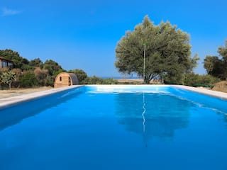 Petirrojo Eco-lodge — la piscina de la cabaña, en Vejer de la Frontera, Cádiz (imagen 11)
