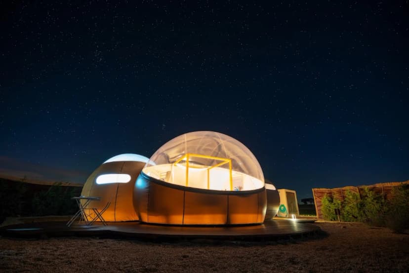 Miluna Open Nature Rooms — burbujas en Hormigos, Toledo, Castilla-La Mancha · 4.7 de 5 (1252 opiniones) · Doce burbujas en más de 4 hectáreas